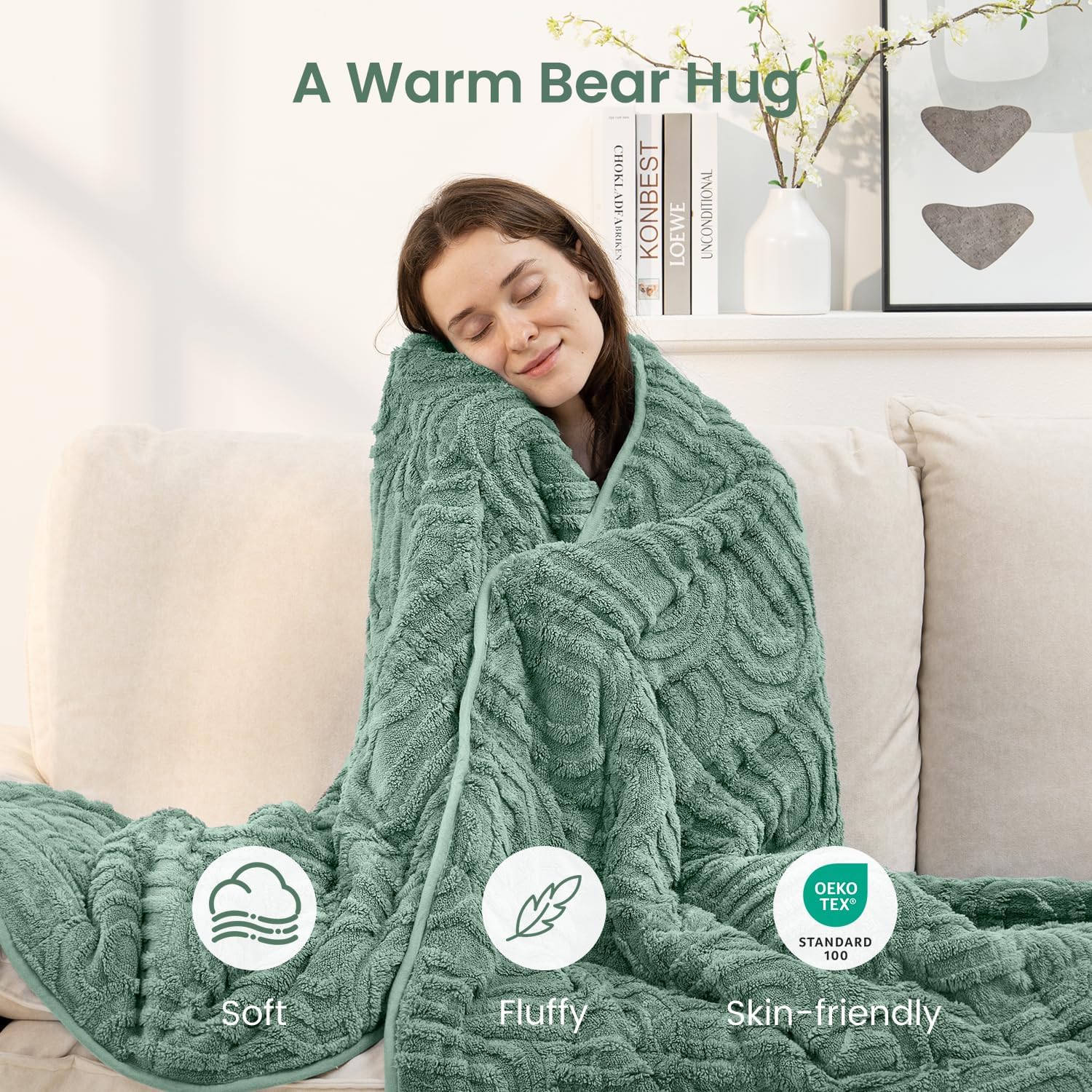 Sage Green Sherpa Weighted Blanket