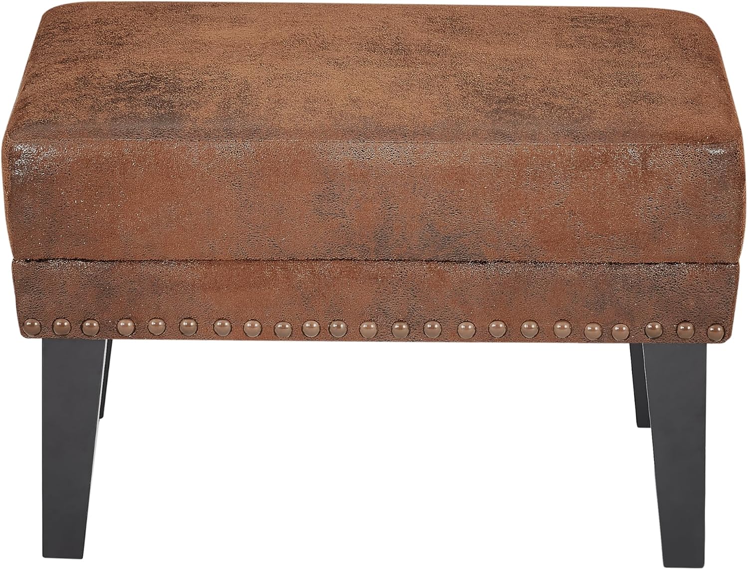 Brown Rectangular Modern Ottoman