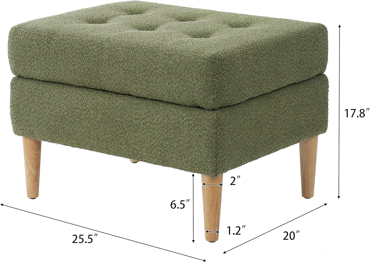 Olive Green Rectangular