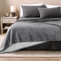 Grey Reversible Sherpa Blanket