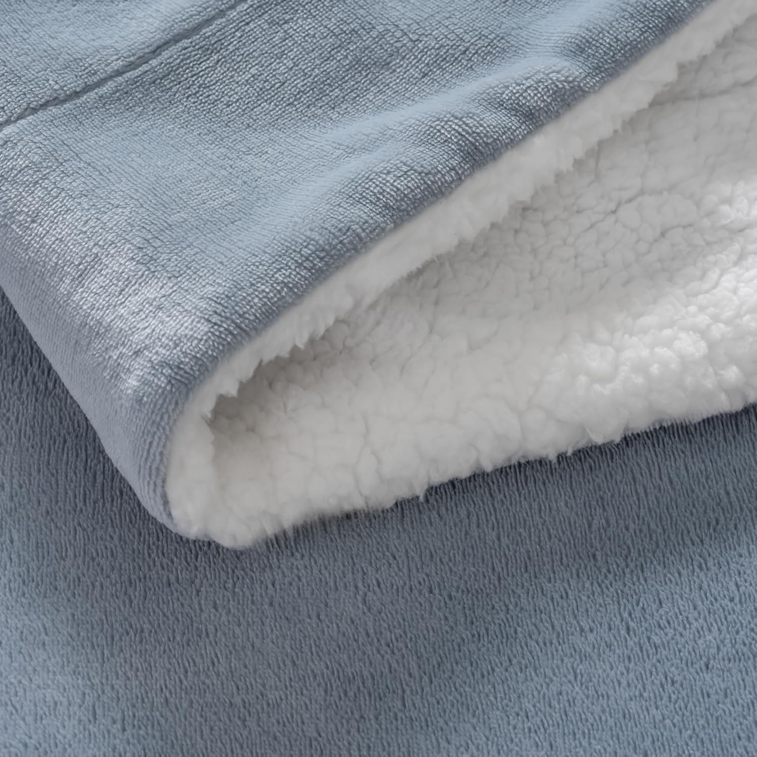 Polar Blue Reversible Sherpa Blanket