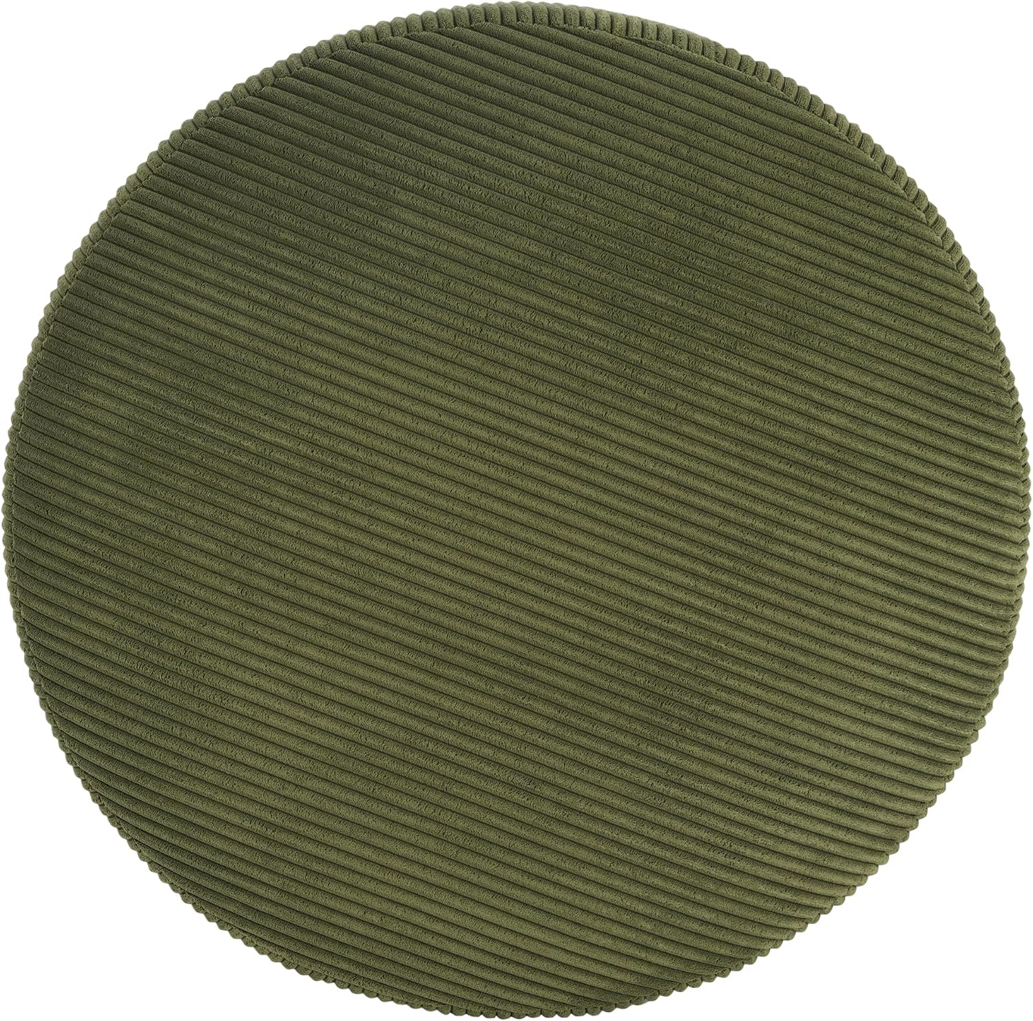 Olive Green Corduroy Ottoman